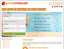 Tablet Screenshot of de.aurigacrown.com